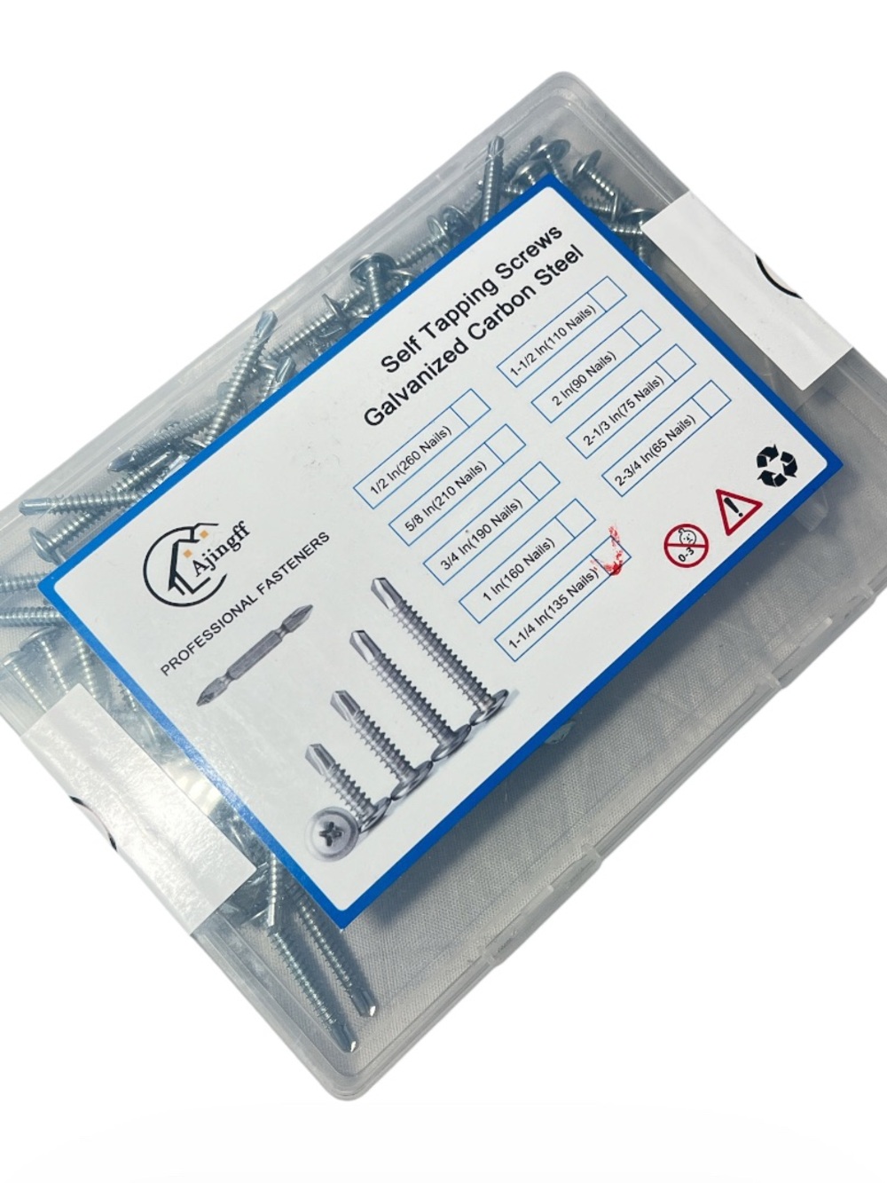 New Galvanized Carbon Steel Self Tapping Screws